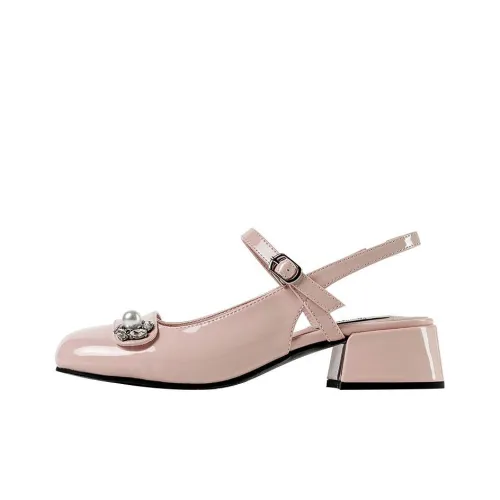 Wonderful Couple Грубый каблук Туфли Мэри Джейн 4,5 см Женские