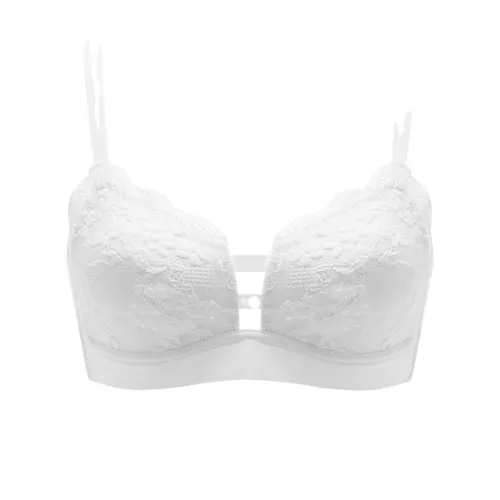 DUOQINGMAO Белый Женские Бюстгальтеры