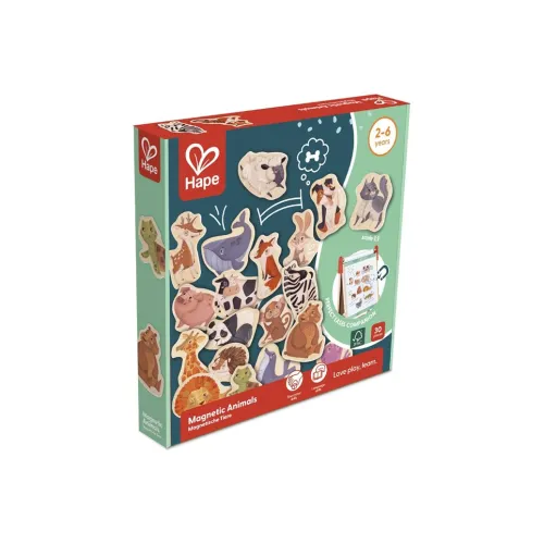 HAPE Животные Магнитные Развивающие Игрушки с Буквами