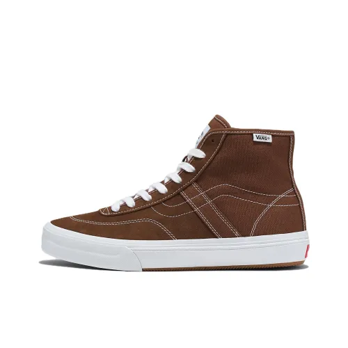 Vans High-Top Canvas Shoes Brown Unisex Вансы Высокие Кеды Коричневые Унисекс