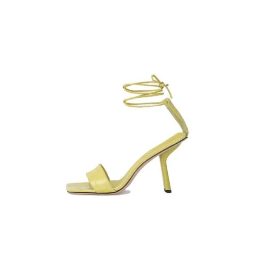 By Far Devon One Strap Sandals 10 см Женские Желтые