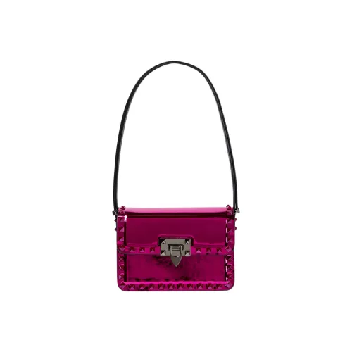 Valentino Rockstud Кожаная сумка из коровьей кожи сумка через плечо женская фиолетовая