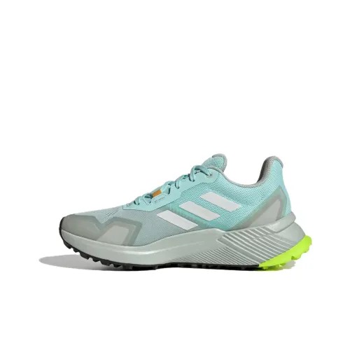 adidas Terrex Soulstride Trail Шокабойеры Противоскользящие Низкие Беговые кроссовки Женские Синие Серые