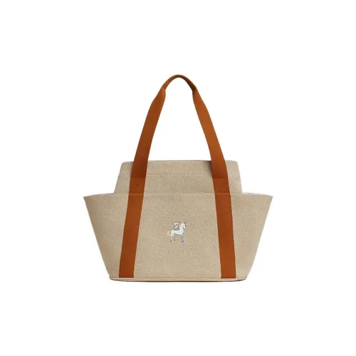 HERMES Cabriole Napp Холщовая Сумка Сумка-тоут Сумка для покупок Сумка через плечо Унисекс Печенье
