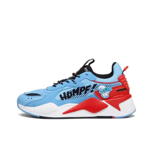Смурф X PUMA RS X Low Топ Кэжуал Унисекс Синий Красный
