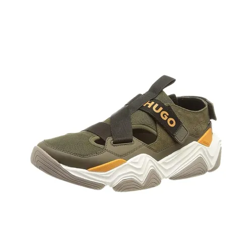 Hugo Boss Низкий топ Повседневная обувь Мужская Зеленая