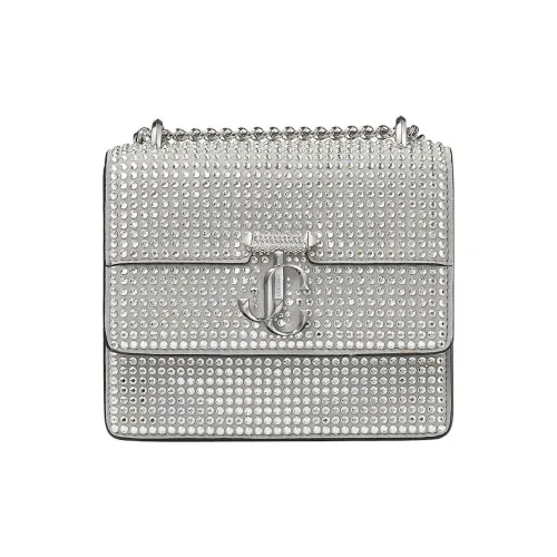 Jimmy Choo Avenue Замша Сумка через плечо Сумка на плечо Женская Серебряная