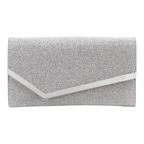 Jimmy Choo Exquisite Shiny Leather Crossbody Clutch Regular Women's Silver Джимми Чу Элегантный Блестящий Кожа Через плечо Клатч Стандартный Женские Серебристый