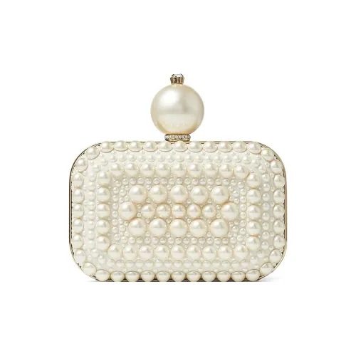 Jimmy Choo Клатч из козьей кожи белый для женщин