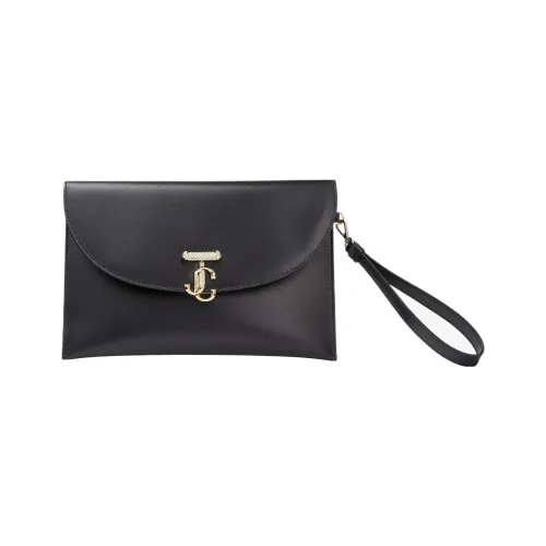 Jimmy Choo Кожа Конверт Сумка Клатч Женская Черная