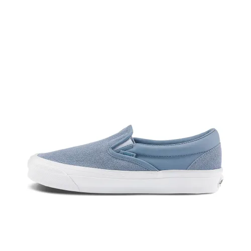 Vans Slip On Классический Износостойкий и Легкий Низкий Топ Скейтборд Кроссовки Унисекс Синий