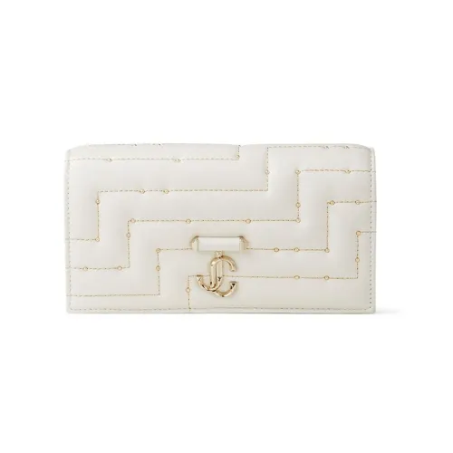 Jimmy Choo Напп Кожа Сумка через плечо Кошелек Мини Женская Белая