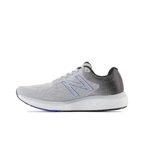 New Balance Fresh Foam 680v7 V7 Низкий Топ Беговые кроссовки Мужские Черный Белый Синий