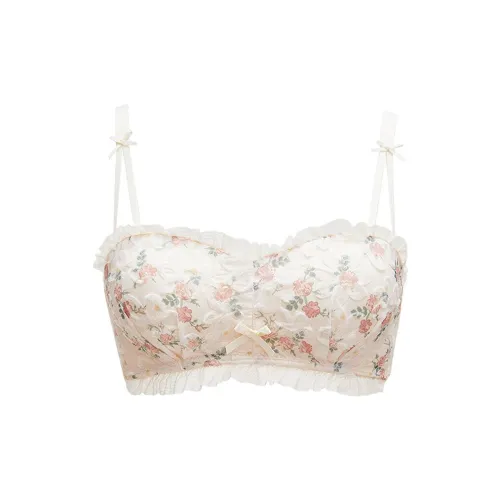 DUOQINGMAO Апельсин Тон Молочно-чайный Женские Бюстгальтеры