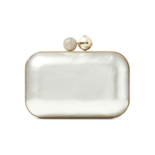Jimmy Choo Полиуретан Клатч Женский Айвори