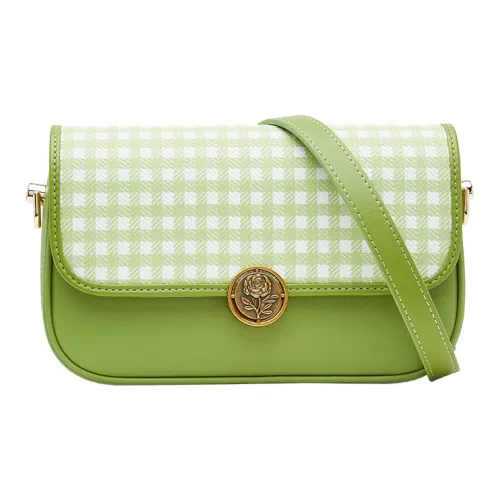 VANESSA HOGAN Vh Classic Series Коровья кожа Сумка через плечо Маленькая Женская Изумрудно-зеленый Молочно-розовый