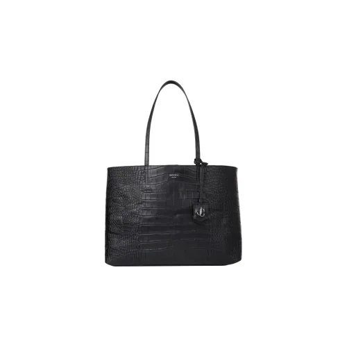 Jimmy Choo Кожа Тоут Сумка Сумка для покупок Сумка Женская Черная