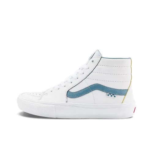 VANS SK8 High Топ Скейтборд Кроссовки Унисекс Белый Синий