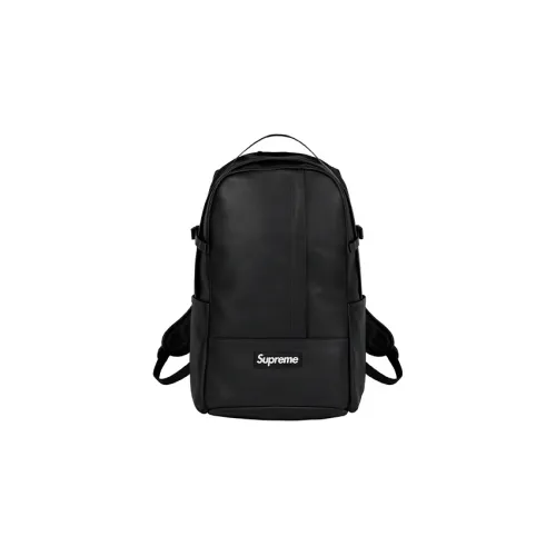 Supreme Рюкзак из коровьей кожи стандартный унисекс черный