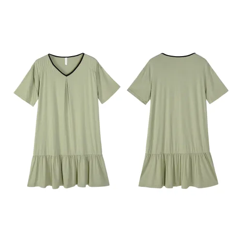 XUANZHITING Зеленая Женская Ночная сорочка