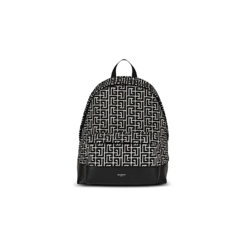 BALMAIN Хлопок с Полиэстер Рюкзак Обычный Мужской Черный