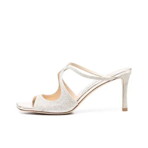 Jimmy Choo Anise Слипоны Женские Серебряные