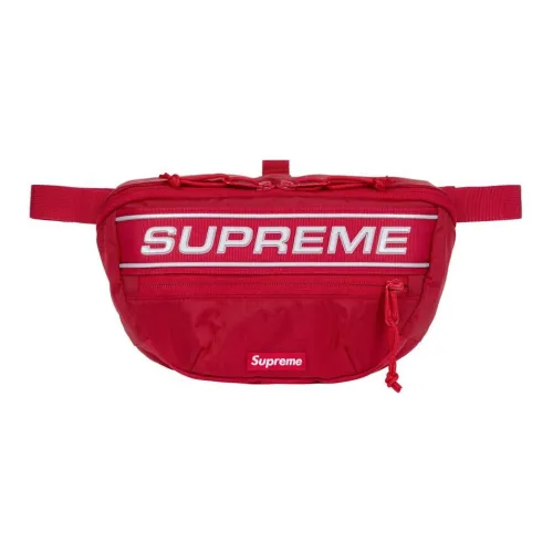 Supreme Водонепроницаемый Нейлоновый Сумка через плечо Бананка Стандартная Унисекс Красная