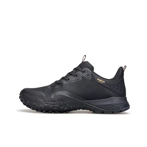 HUMTTO Slip-resistant Abrasion-resistant Low Top Streetwear Men's Black HUMTTO Противоскользящий Устойчивый к истиранию Низкий Топ Уличная Обувь Мужская Черная