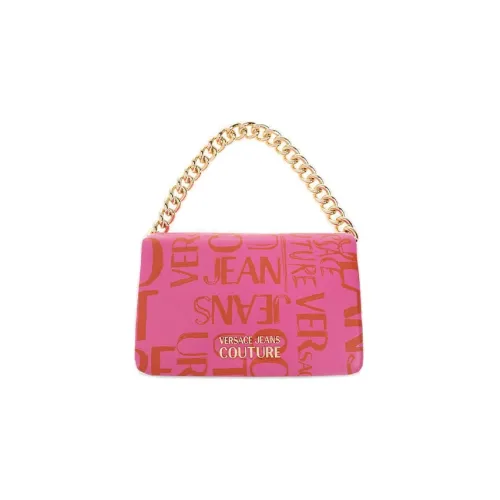 VERSACE JEANS COUTURE Полиэстер Портативный Кроссбоди Сумка Сумка через плечо Женская Розовая