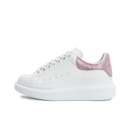 Alexander McQueen Низкий Топ Стильные Скейтбординги Женские Розовый Белый