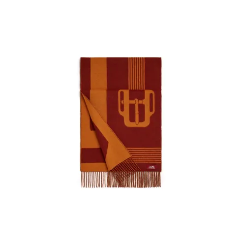 HERMES Casaque Вязаные шарфы Женские Многоцветный