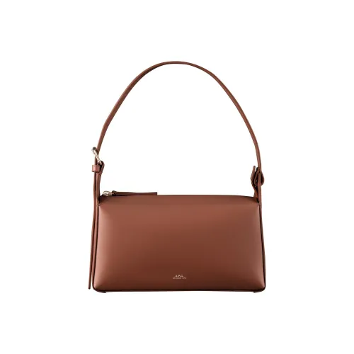 A.P.C. Joint Paragraph Корова Кожа Сумка Сумка через плечо Женская Коричневая