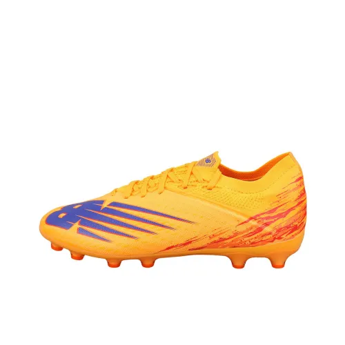New Balance Furon V6+ AG Искусственная трава Искусственный шипы Футбольные бутсы Унисекс Оранжевый Желтый