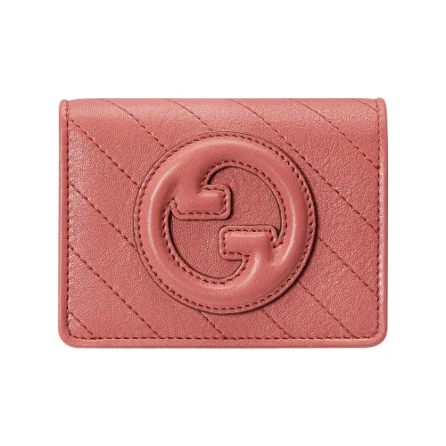 GUCCI Blondie Кожа Держатель для карт Женские Розовый