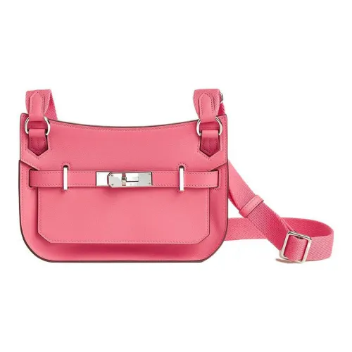 HERMES Jypsiere Swift Телячья кожа Сумка через плечо Мини Женские Azalea Розовый