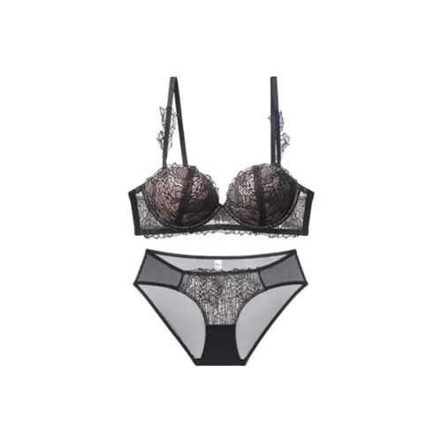 DXTOXS Черный Женское нижнее белье Наборы