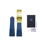 Синий + Золотистая пряжка [Все интерфейс 20 мм]