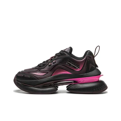 LiNing Carvelight противоскользящий устойчивый к истиранию низкий топ кэжуал женский черный