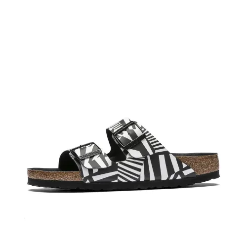 Birkenstock Arizona Слипоны Унисекс Черный Белый