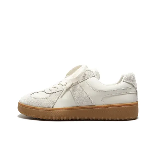 CENTRAL KITTY Низкие кроссовки для скейтбординга 3 см Женские Белые