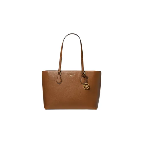 MICHAEL KORS Valerie Litchi Grain Leather One Shoulder Bag Large Women's Brown