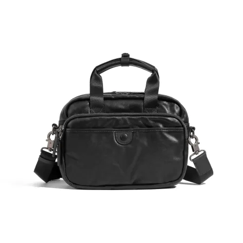 Ace Paul Коровья кожа Одно отделение Через плечо Сумка Большая Мужская Черная