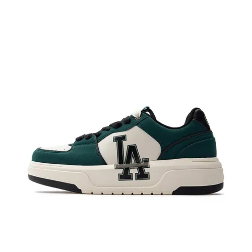 MLB Chunky Liner Slip-Resistant Abrasion-Resistant Breathable Low-Top Skateboard Shoes Unisex Dark Green MLB Chunky Liner противоскользящий устойчивый к истиранию дышащий низкий верх кроссовки для скейтбординга унисекс темно-зеленый