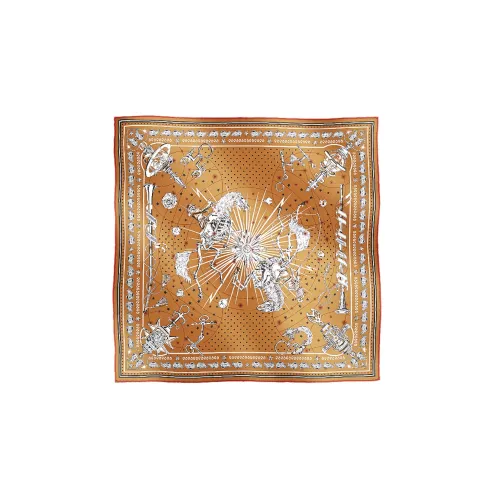 HERMES Шелковые шарфы Женские Желтые