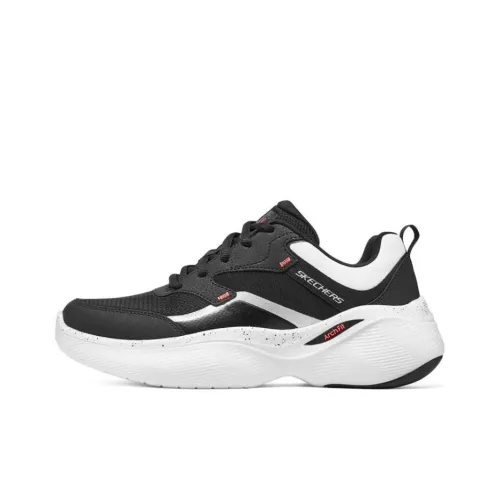 Skechers Sport Низкий Топ Беговые Кроссовки Мужские Черный Белый