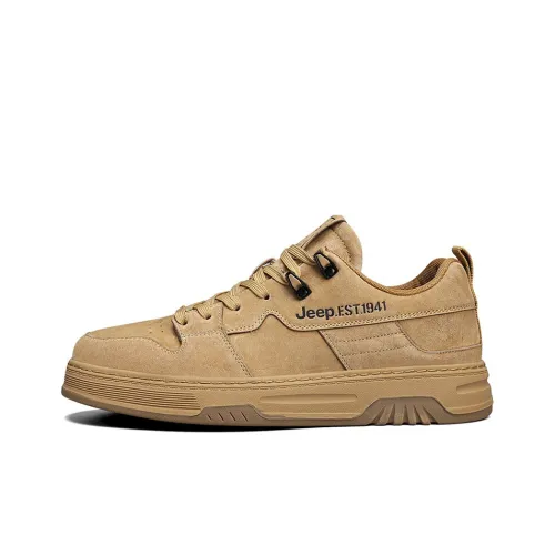 JEEP Низкий топ Повседневная обувь Мужская Земляной желтый
