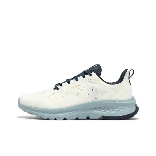 361° Амортизация Износостойкие Низкие Беговые Кроссовки Мужские Белые и Синие