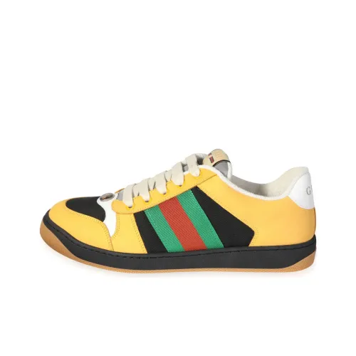 GUCCI Screener Потертый Обувь Стильный Скейтбординг Мужской Желтый