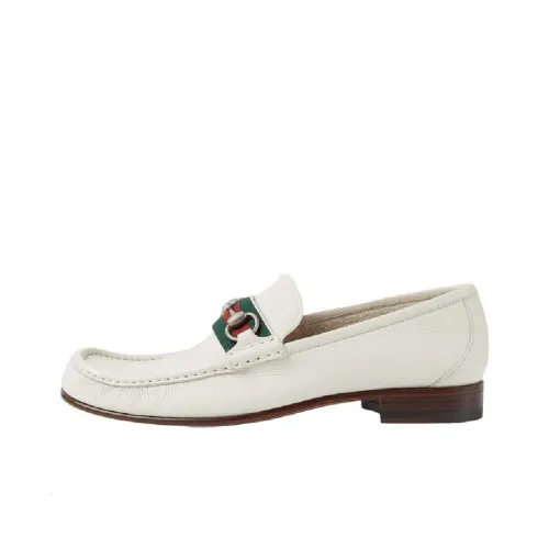 GUCCI Horsebit Застежка Повседневная Обувь Мужская Белая
