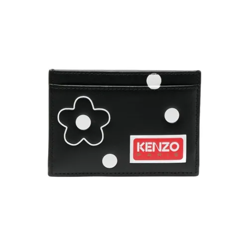 KENZO Коровья кожа Держатель для карт Женские Черный